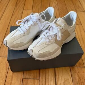 Women's Size 8 New Balance 327 White Beige